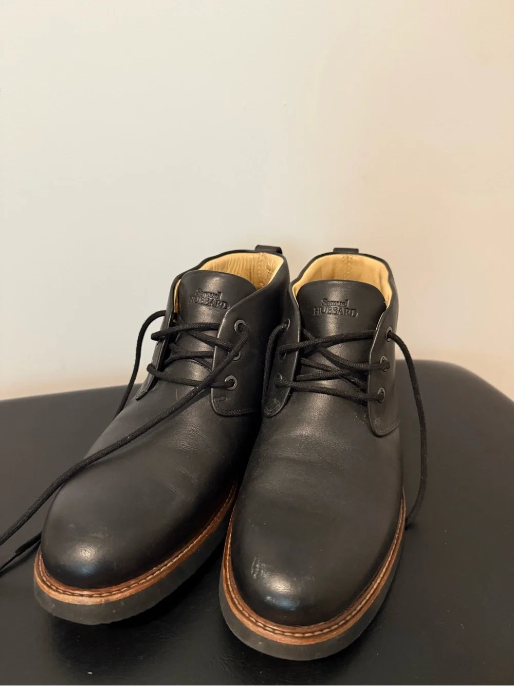Samuel Hubbard Men's Black Leather Chukka Boots